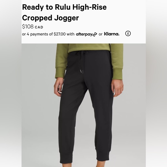 lululemon athletica Pants - Lululemon Ready to Rulu crop. Sz 6